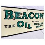 PORC. BEACON OIL SIGN 49X23