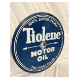 PORC. DS 26IN TIOLENE MOTOR OIL SIGN
