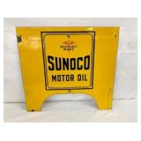 PORC. SUNOCO OIL RACK SIGN 19X18