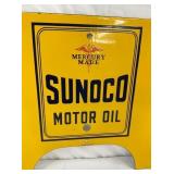 PORC. SUNOCO OIL RACK SIGN 19X18
