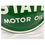 24IN CONVEX QUAKER STATE MOTOR OIL SIGN