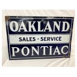 PORC. OAKLAND PONTIAC DEALER DS SIGN