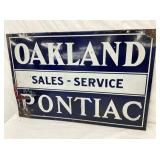 PORC. OAKLAND PONTIAC DEALER DS SIGN