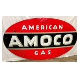DS PORC. AMERICAN AMOCO SIGN