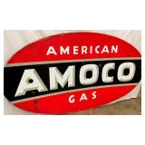 DS PORC. AMERICAN AMOCO SIGN