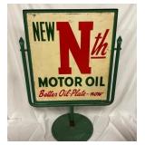 NEW NTH MOTOR OIL SIDEWALK SIGN