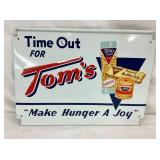 EMB. TOMS TIME OUT RACK SIGN
