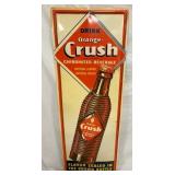 1941 EMB. VERTICAL CRUSH SIGN W/ BOTTLE