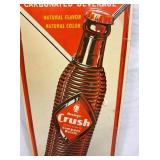EMB. VERTICAL CRUSH SIGN W/ BOTTLE