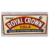 RARE 1941 ROYAL CROWN COLA SIGN