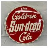33IN EMB SUNDROP COLA CAP SIGN