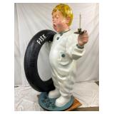 FISK BOY W/ TIRE AND CANDLE