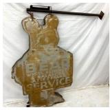 SIDE 2 BEER ALINEMENT SIGN