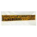 WOODEN FURNITURE PANGBORNS SIGN