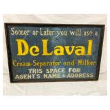 WOODEN DELAVAL CREAM SEPT. SMALTZ SIGN