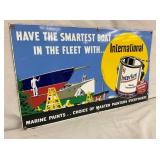 PORC. MARINE PAINTS SIGN NICE GRAPHICS