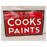 OLD STOCK COOKS PAINTS SIGN