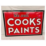 SIDE 2 PORC. COOKS PAINTS SIGN