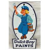 PORC. DIE CUT DUTCH BOY PAINTS SIGN