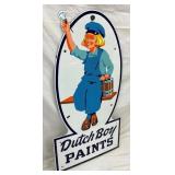 PORC. DIE CUT DUTCH BOY PAINTS SIGN