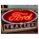 RARE ORIG. PORC. FORD NEON CAN SIGN