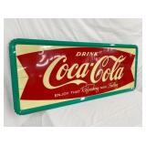 CLOSEUP SELF FRAMED COKE SIGN