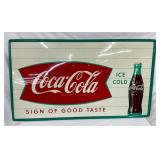 COKE FISHTAIL SIGN W/ BOTTLE