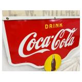 MEASURES 60X50 COKE SIGN W/ BRACKET