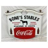 PORC. COKE SWINGER BONES STABLE SIGN