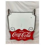 PORC. DS COKE SWINGER SIGN W/ BRACKETS