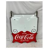 PORC. DS COKE SWINGER SIGN W/ BRACKETS