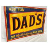 MEASURES 27X19 TIN SIGN SELF FRAMED