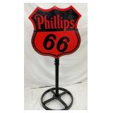 1954 PORC. PHILLIPS 66 SIDE WALK SIGN