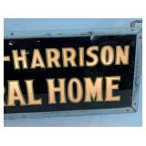 GLASS SIGN REVERSE PAINTED