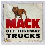 EARLY DS TINE MACK TRUCKS DEALER SIGN
