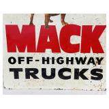 EARLY DS TINE MACK TRUCKS DEALER SIGN