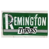 1974 EMB. TIN REMINGTON TIRES SIGN