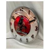 15IN TELCHRON THE IRON FIREMAN CLOCK