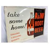 EMB. A&W ROOT BEER SIGN