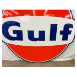 CLOSEUP VIEW GULF PORC. 6FT. SIGN