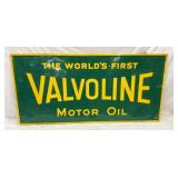 EMB. VALVOLINE MOTOR OIL SIGN