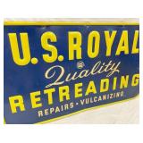 EMB. US ROYAL RETREADING TIN SIGN