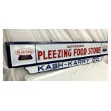 KARRY CO PLEEZING PORC. FOOD STORE SIGN