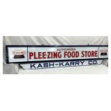 DOUBLE SIDED PORC. STORE SIGN