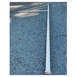 21FT. FLUTED SIGN POLE W/ BRACKET