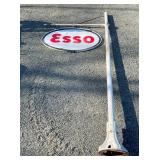 PORC. ESSO SIGN W/ 20FT. FLUTED POLE