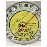 CLOSEUP VIEW THERMOMETER