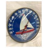 12IN SAILBOAT THERMOMETER NICE GRAPHICS