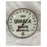 12IN QUAKER STATE THERMOMETER