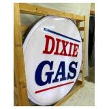 CLOSEUP 6FT. DIXIE GAS SIGN